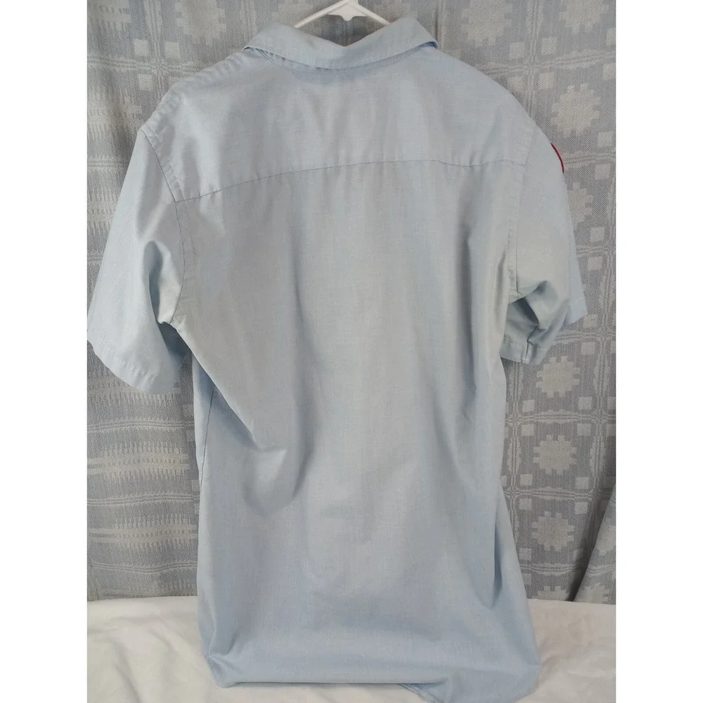 VTG Flying Cross Uniform Shirt Men's Size Large W/Patch Stained Thrashed Rock - Picture 9 of 10